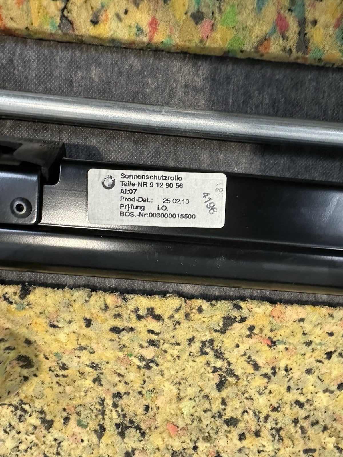 BMW F01 Heck Scheiben Rollo / Hutablage Schutz Elektrisch 9129056