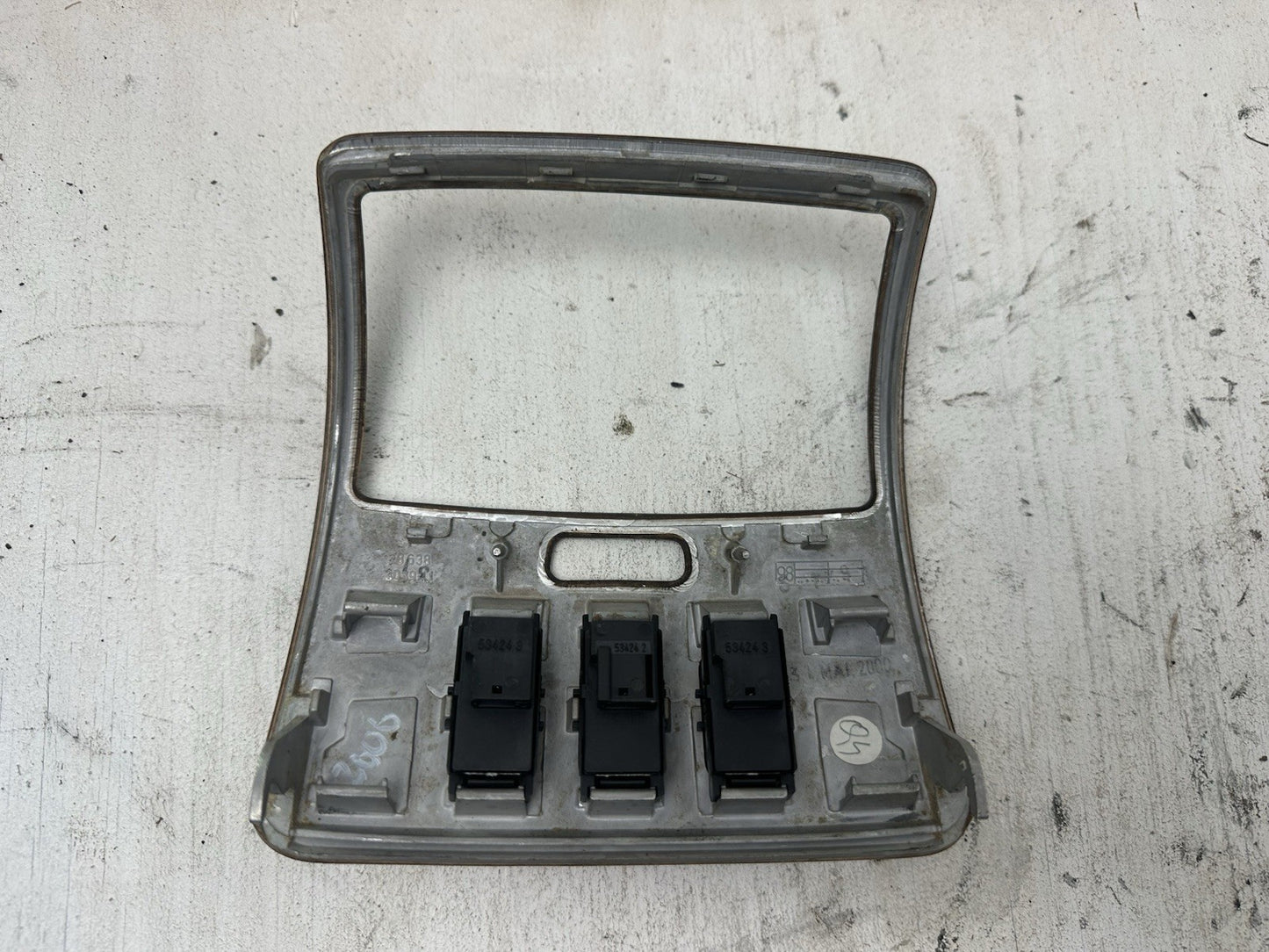 Original Mercedes CL W215 Mittelkonsole Blende Hinten A2156805339 Wurzelnuss