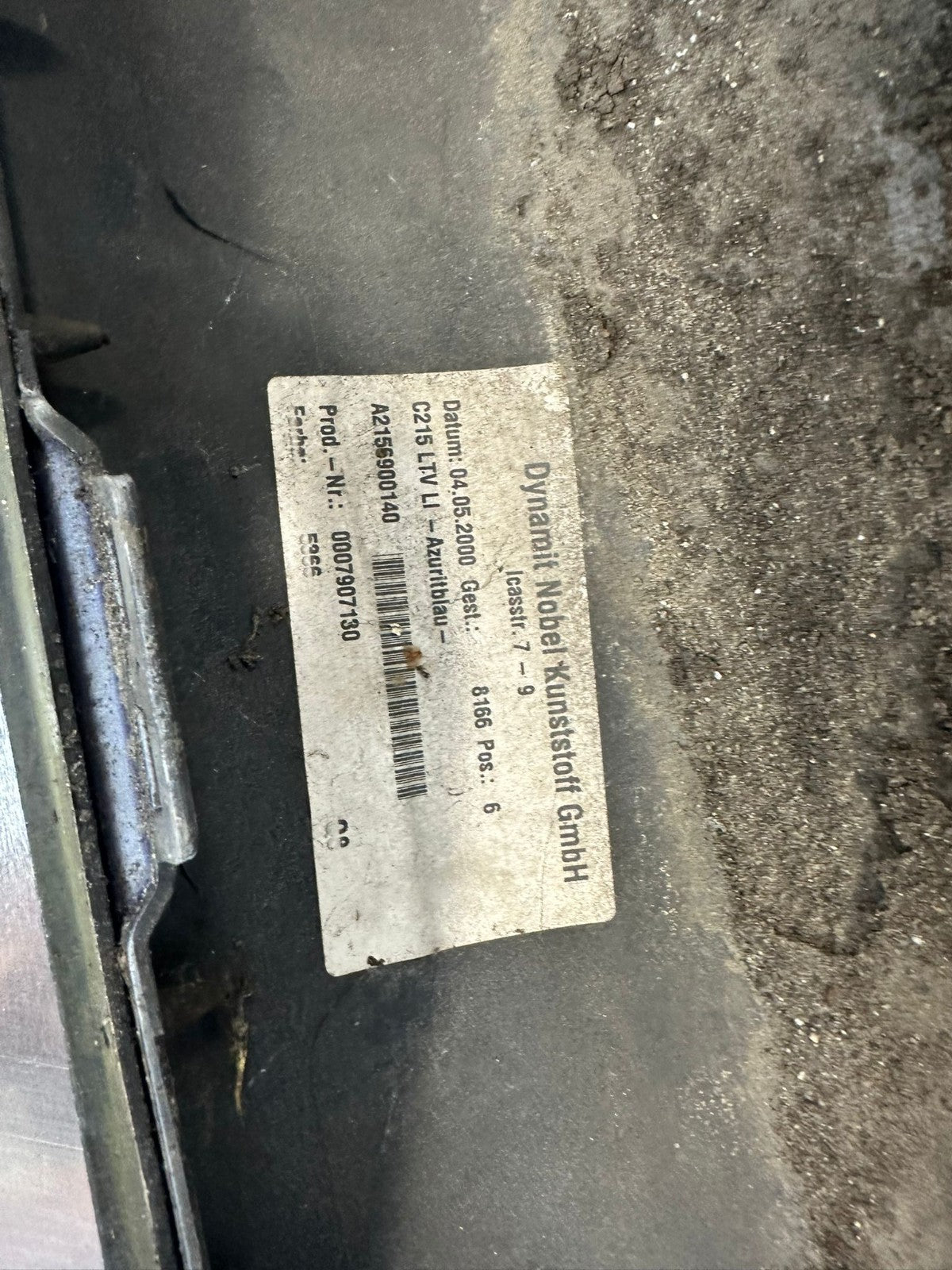Mercedes-Benz CL W215 C215 Schwellerverkleidung links + rechts Azuritblau 366