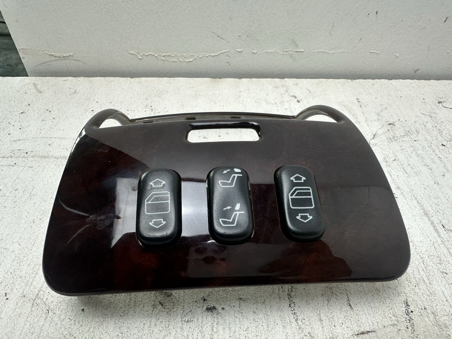 Original Mercedes CL W215 Mittelkonsole Blende Hinten A2156805339 Wurzelnuss