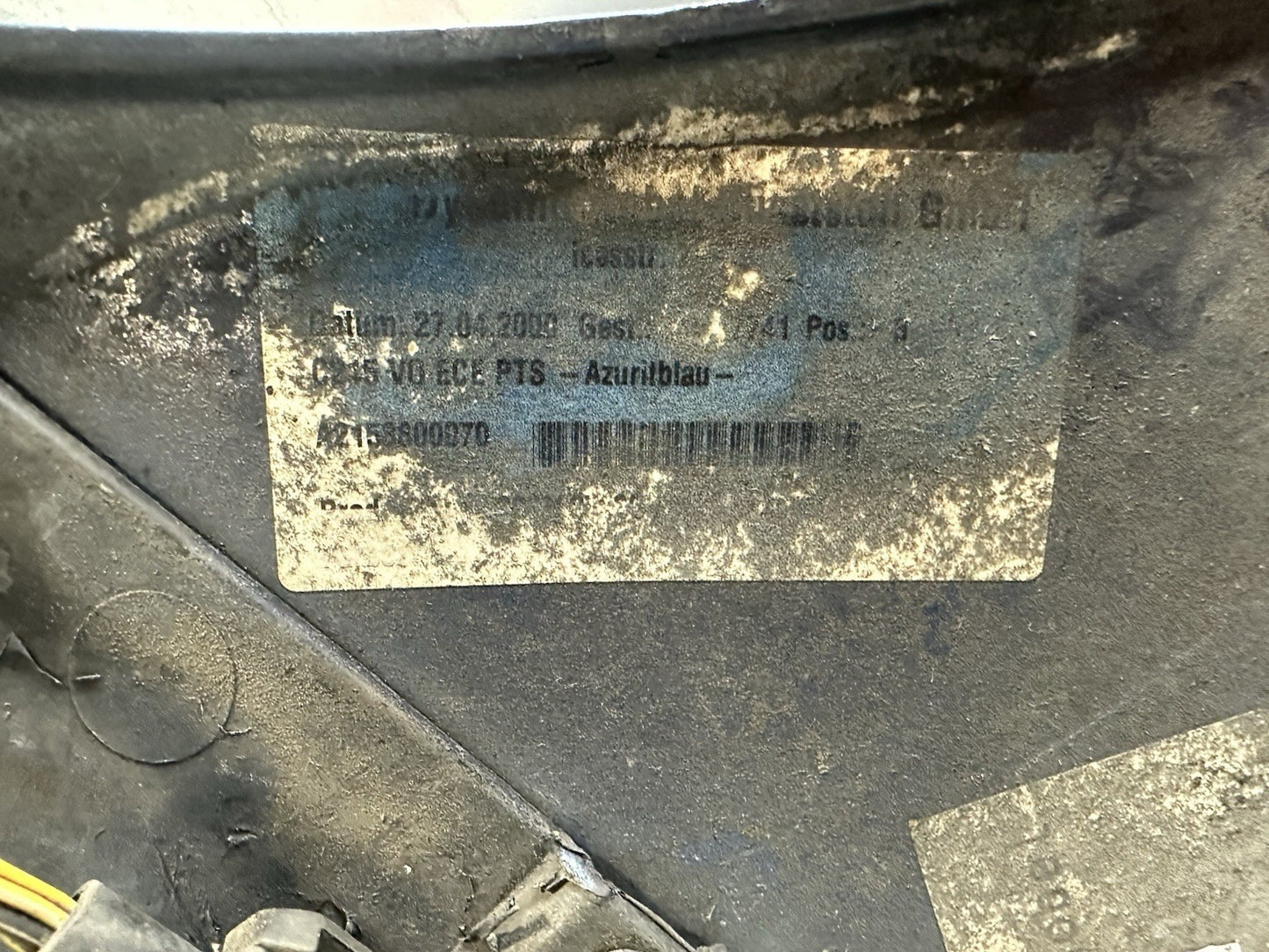 Mercedes Benz W215 CL Stoßstange Vorne Azuritblau Original A2158800070