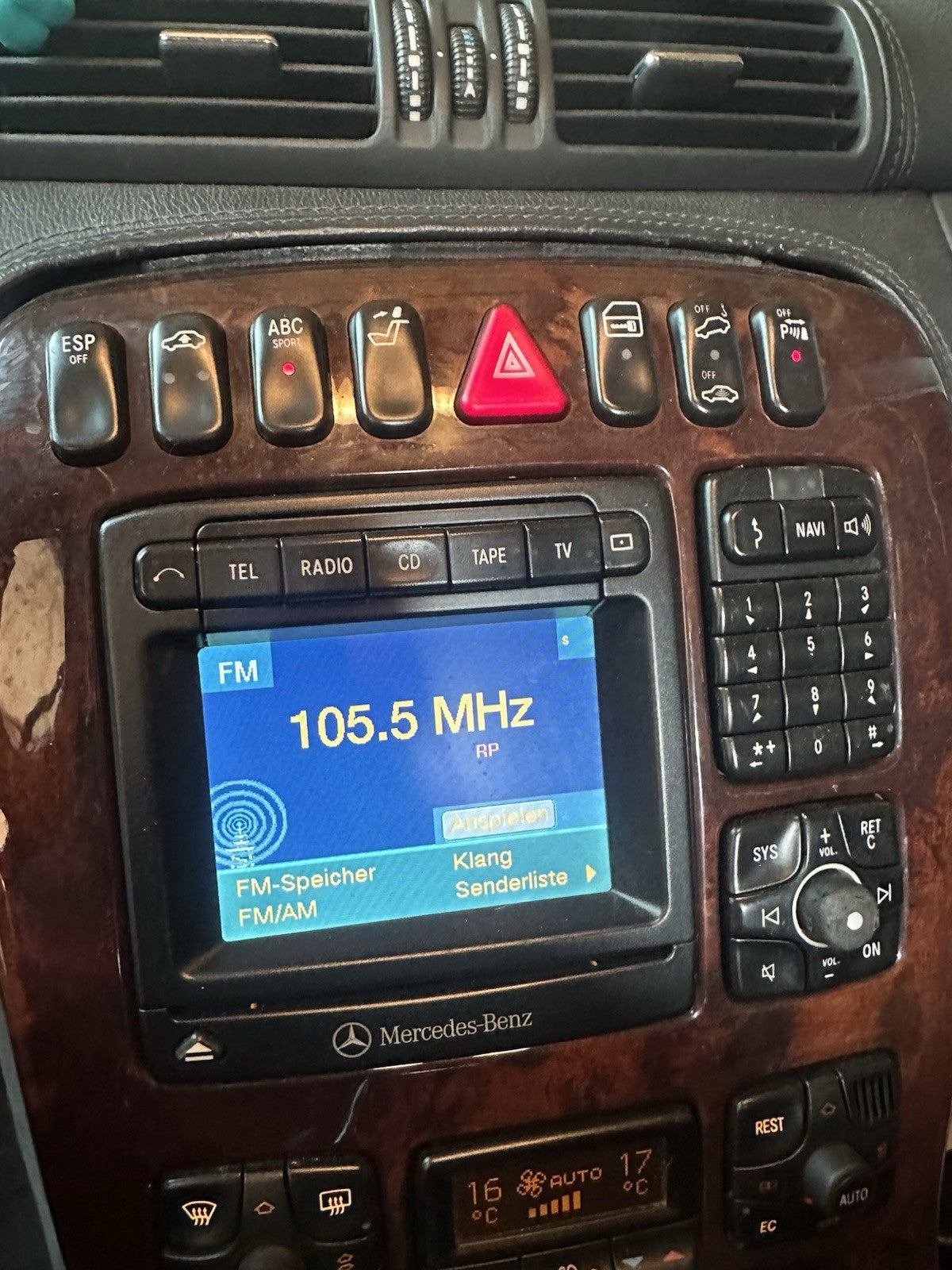 Mercedes S-Klasse W220 C215 Navi Radio Comand 2.5 A2208203489
