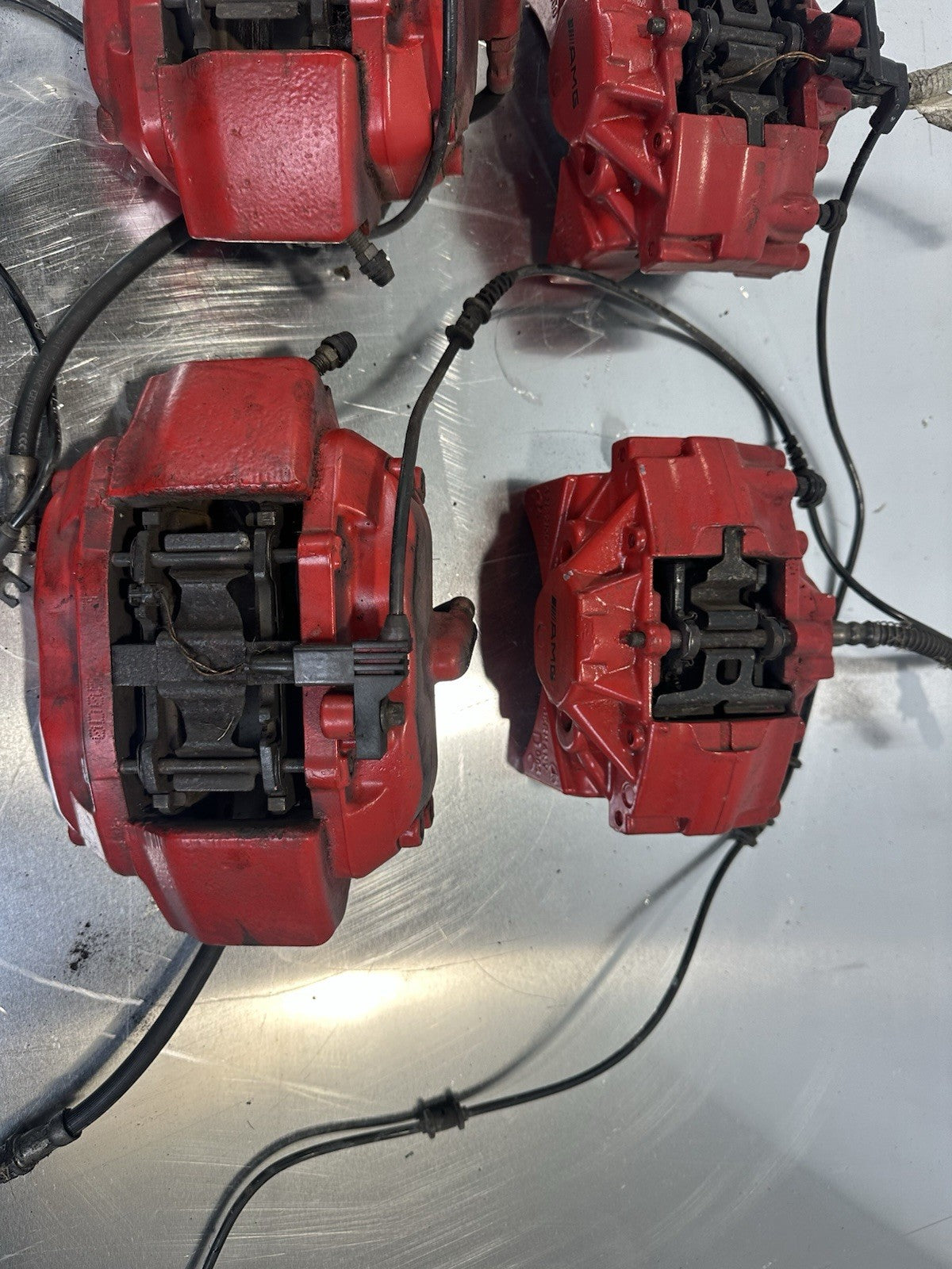 Mercedes W215 Bremssättel SET ROT 0024202483 0024202383 0024206883 0024206783