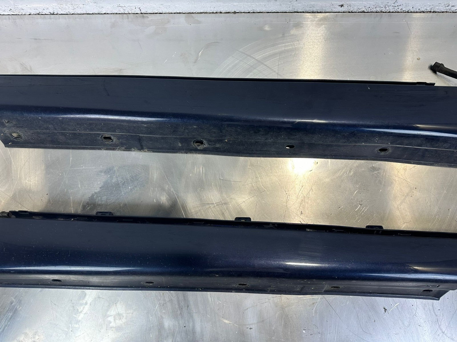 Mercedes-Benz CL W215 C215 Schwellerverkleidung links + rechts Azuritblau 366