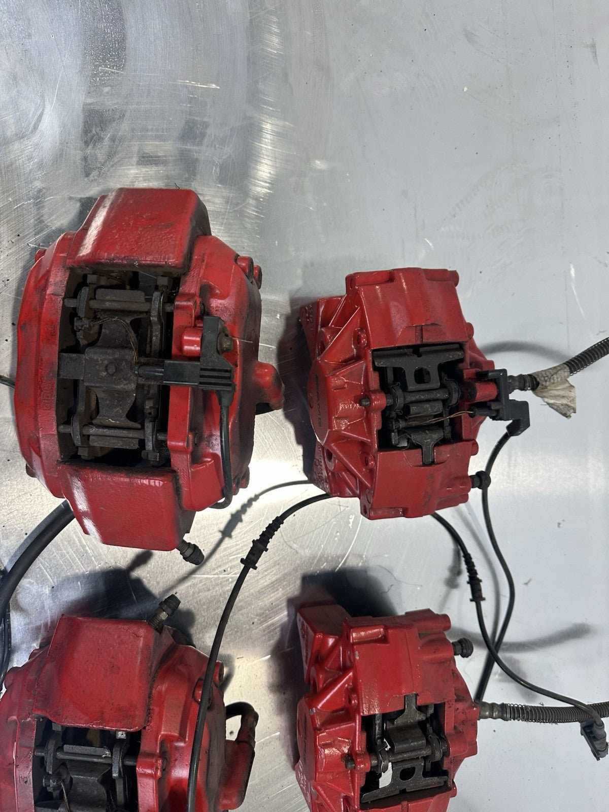Mercedes W215 Bremssättel SET ROT 0024202483 0024202383 0024206883 0024206783