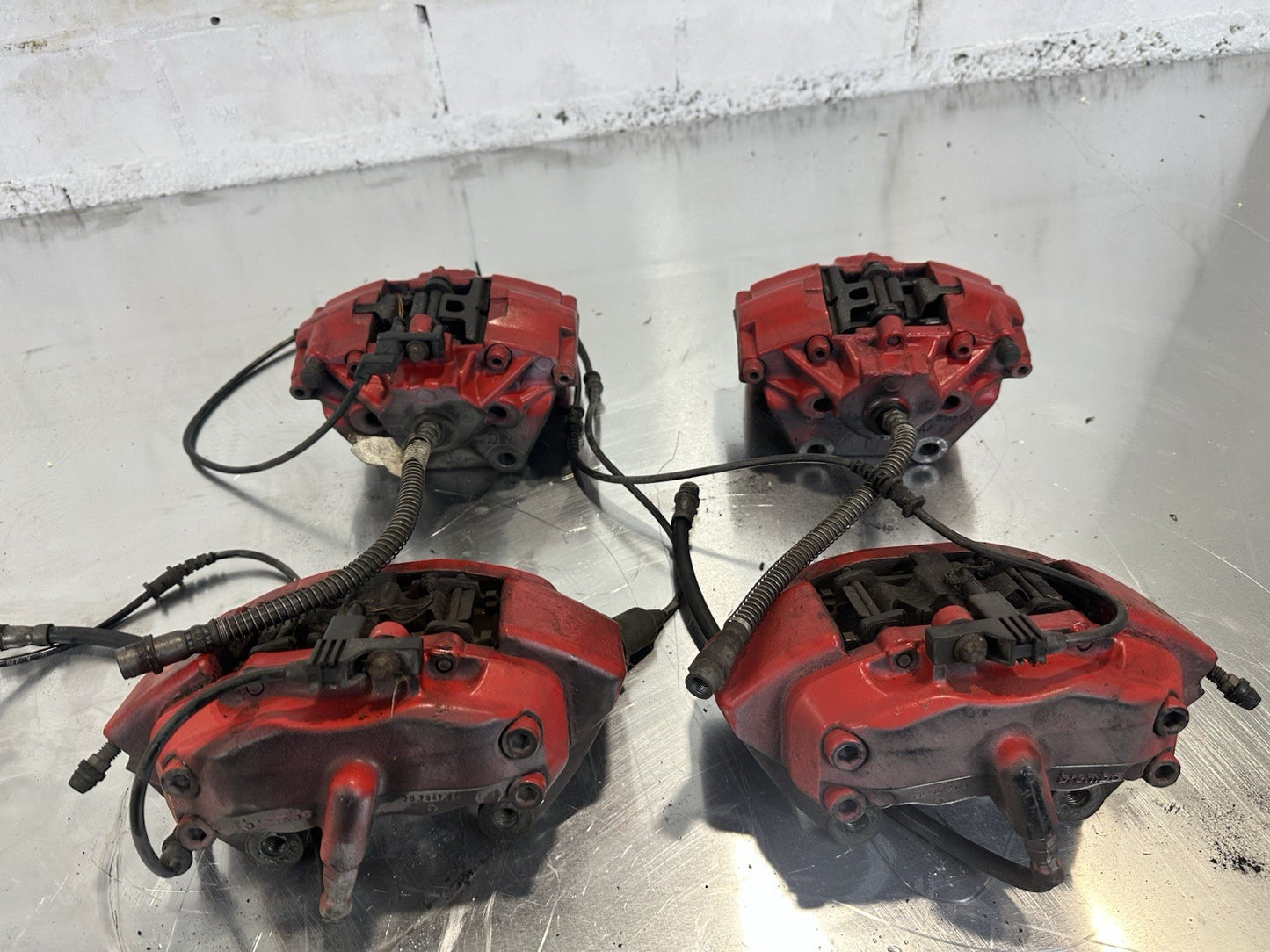 Mercedes W215 Bremssättel SET ROT 0024202483 0024202383 0024206883 0024206783