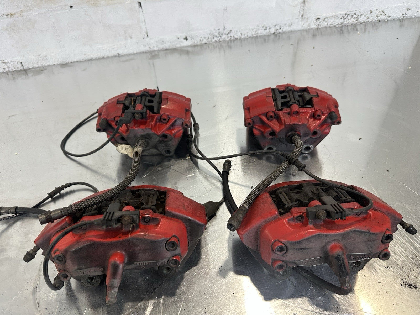 Mercedes W215 Bremssättel SET ROT 0024202483 0024202383 0024206883 0024206783