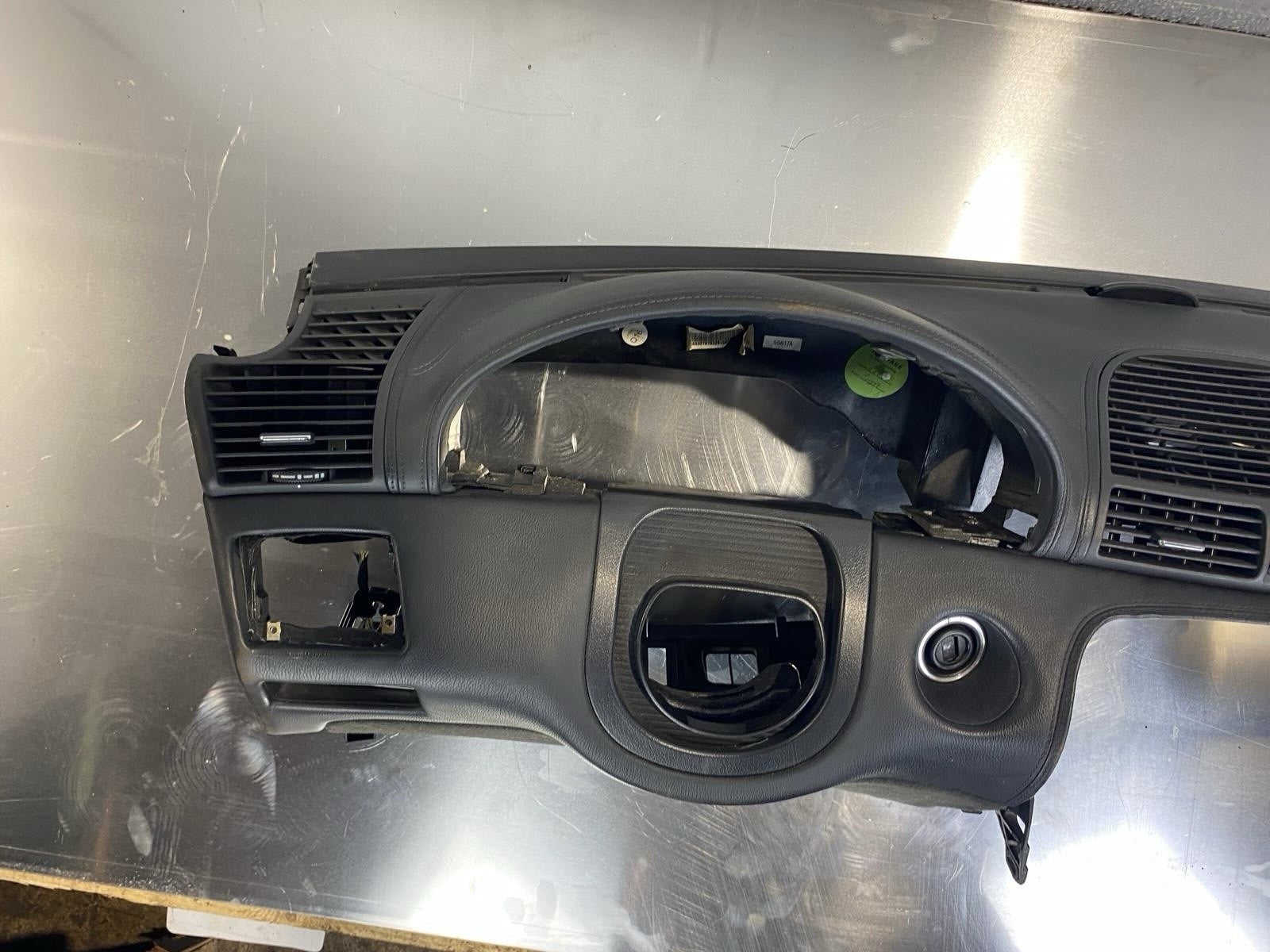 Mercedes W215 CL Leder Armaturenbrett Cockpit 2156800187 schwarz