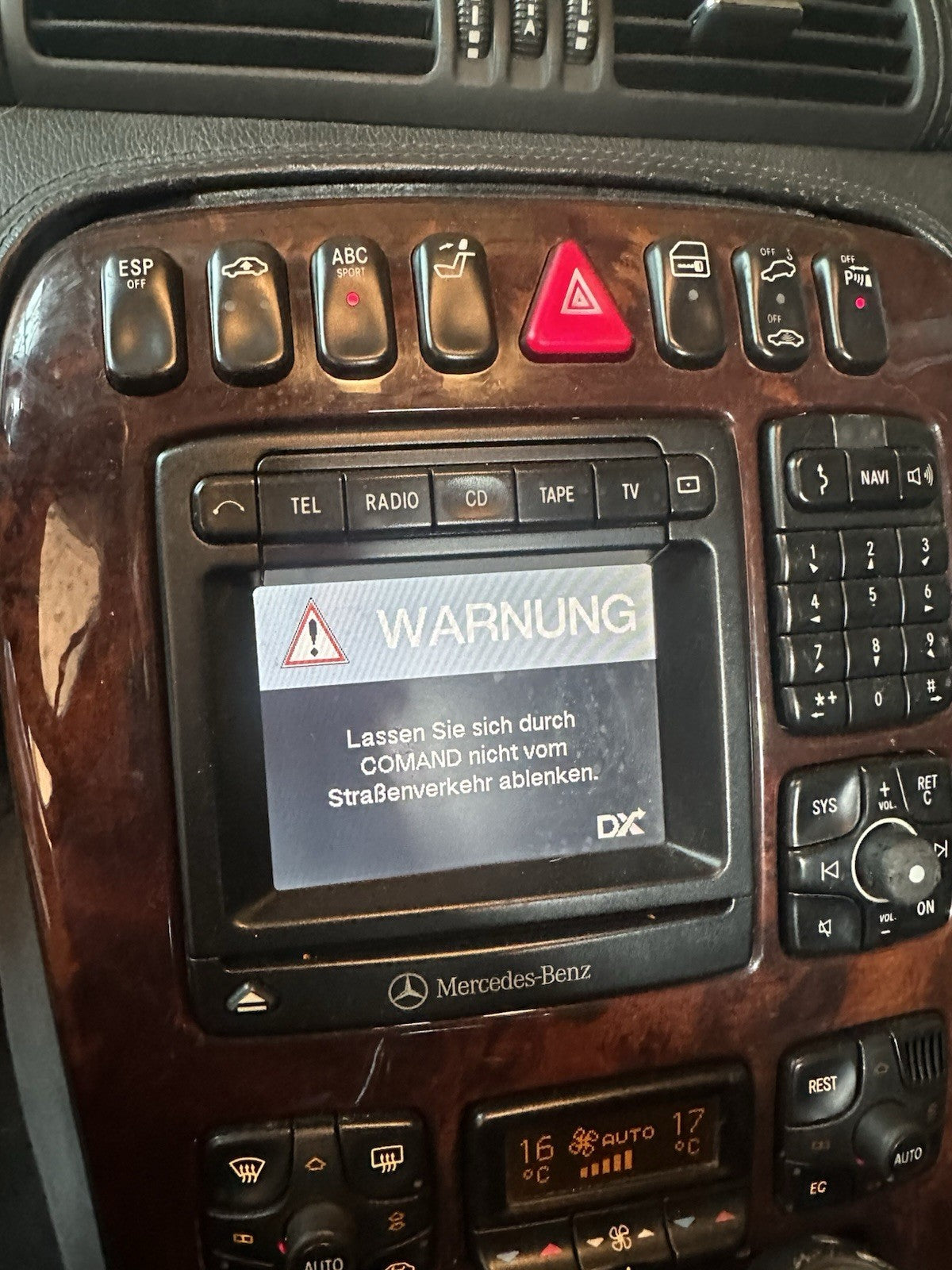 Mercedes S-Klasse W220 C215 Navi Radio Comand 2.5 A2208203489