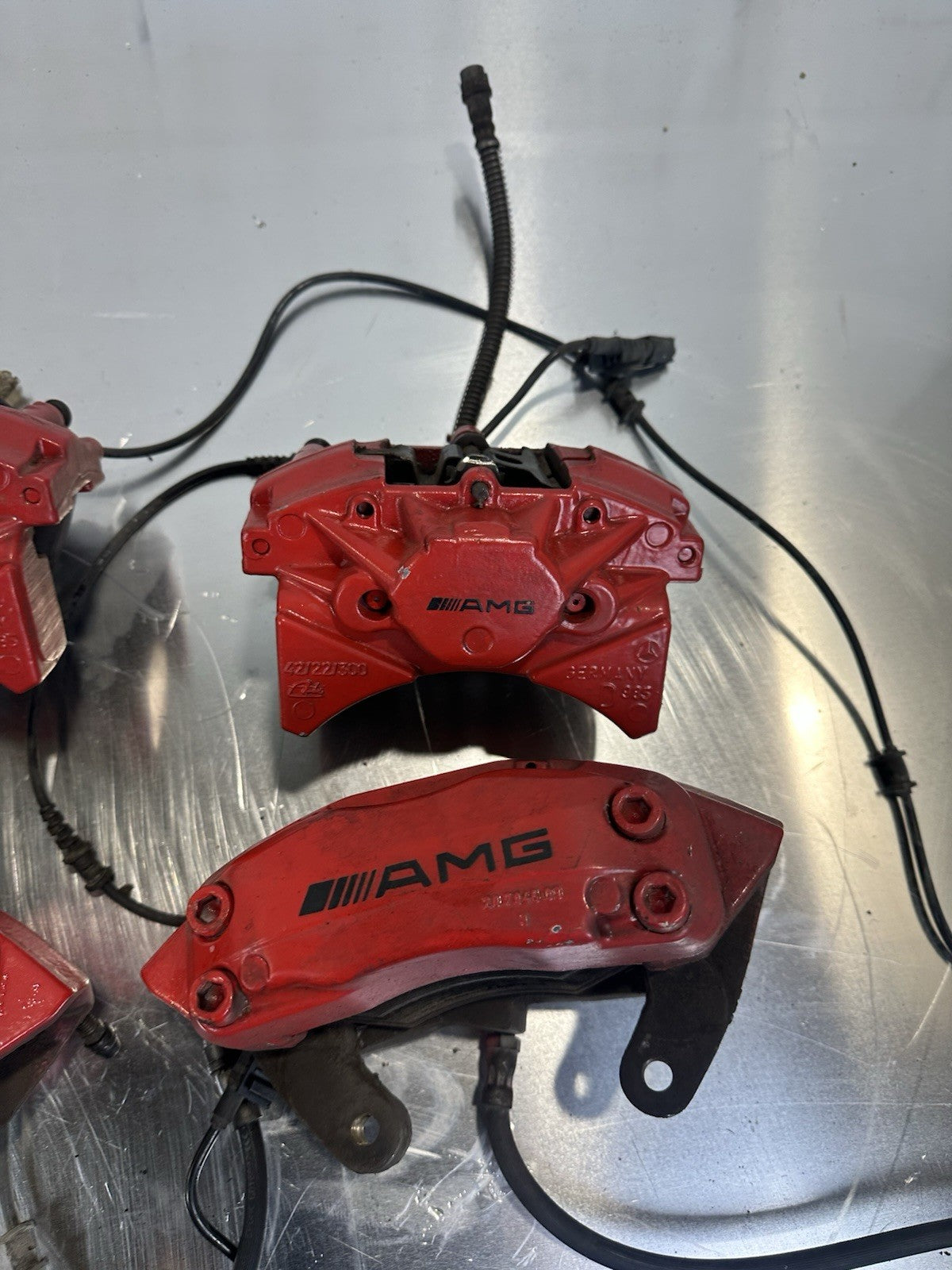 Mercedes W215 Bremssättel SET ROT 0024202483 0024202383 0024206883 0024206783