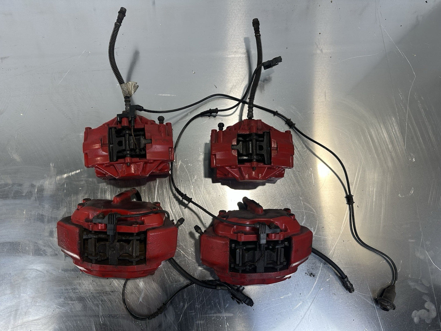 Mercedes W215 Bremssättel SET ROT 0024202483 0024202383 0024206883 0024206783