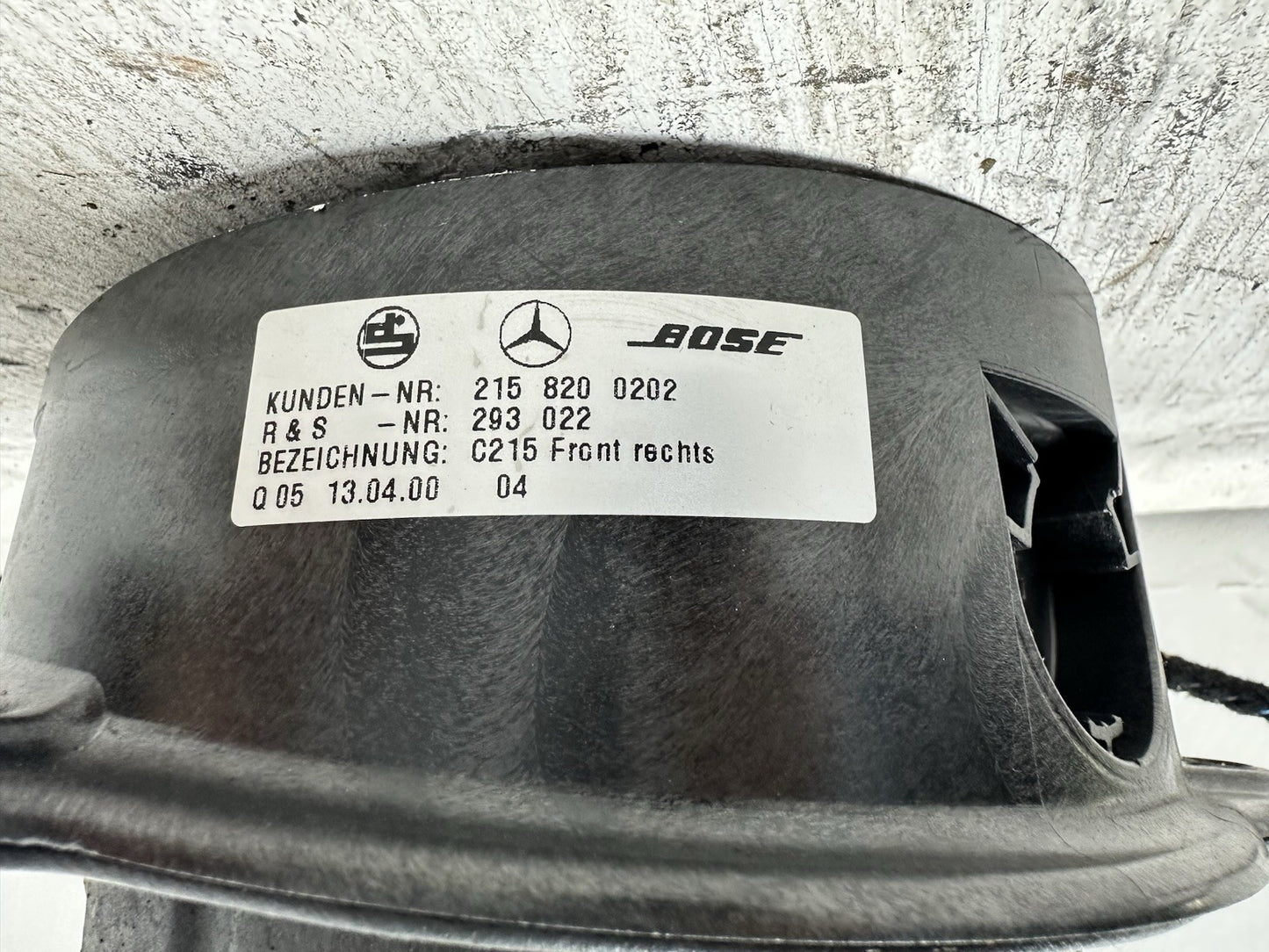 Mercedes-Benz CL C215/W215 Benzin Vorne rechts Lautsprecher Tür vorne Bose