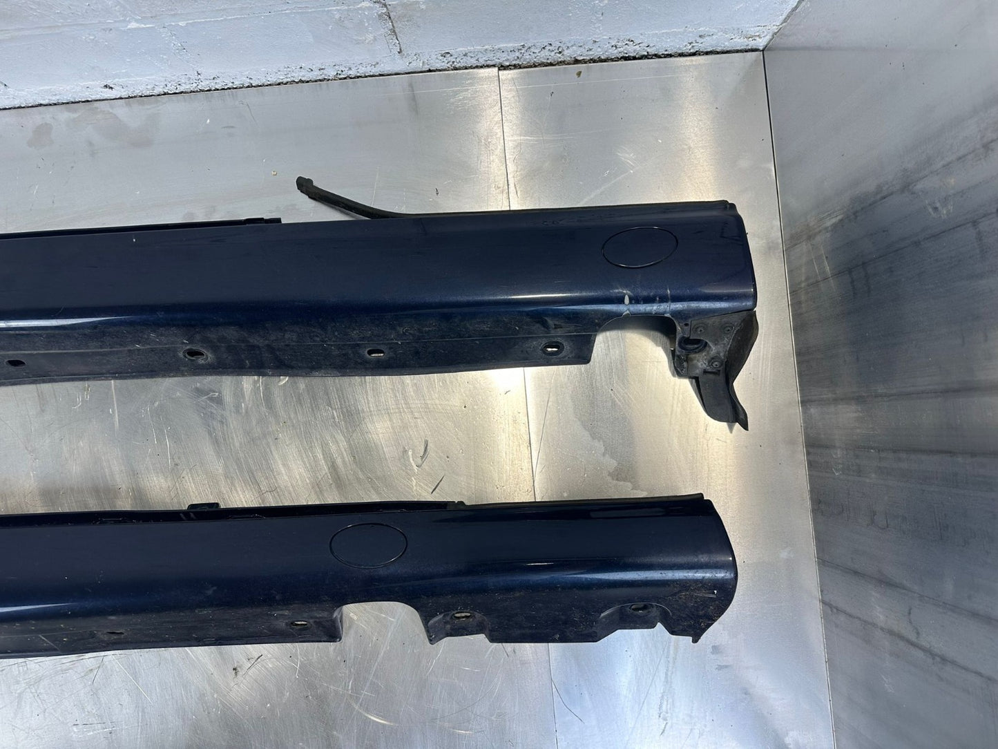 Mercedes-Benz CL W215 C215 Schwellerverkleidung links + rechts Azuritblau 366