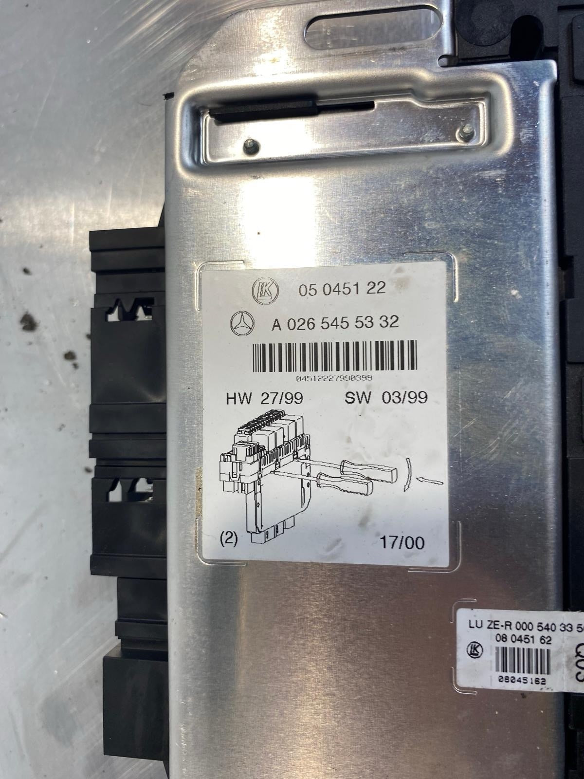 Mercedes W215 SAM Sicherungskasten Steuergerät A0265455332  0005403350 VR